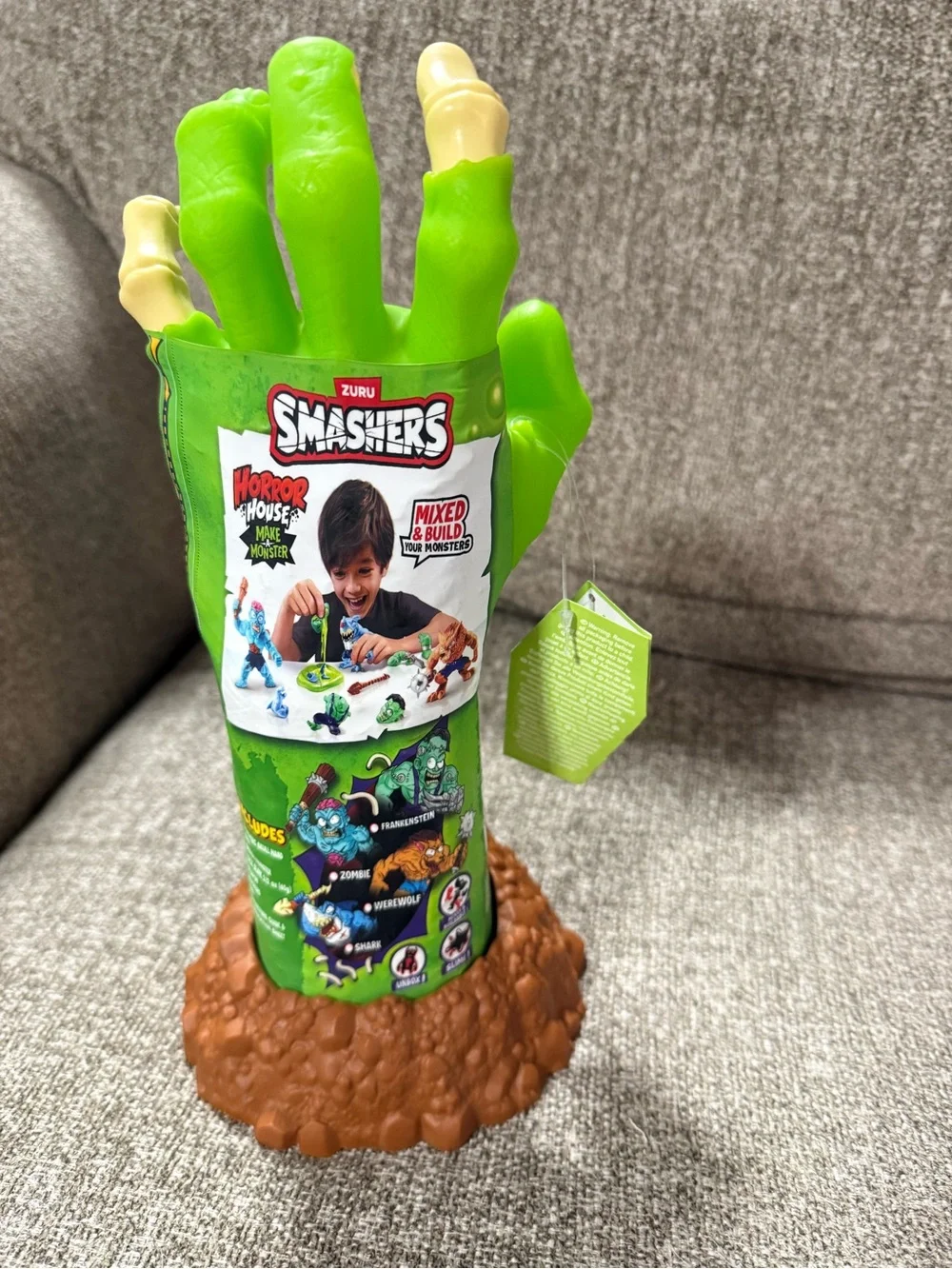 Smashers Horror House Green Monster Hand Toy - 10+ Surprises